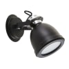 Black Metal Adjustable Outdoor Wall Lamp